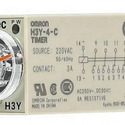 Rơ le thời gian H3Y-4-C AC220 1S Omron